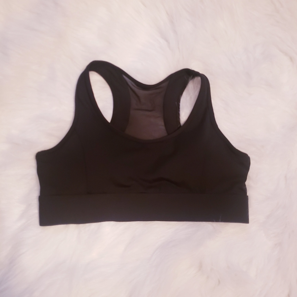 Racer mesh sports bra